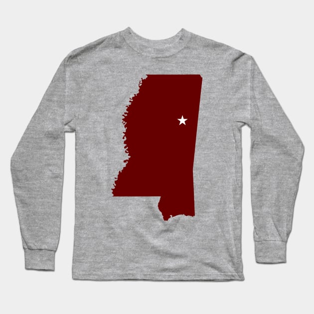 Starkville Mississippi Long Sleeve T-Shirt by AdventureFinder